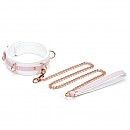    Liebe Seele White & Pink Fairy Goat Leather Collar, -