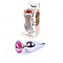    Jewellery Silver BUTT PLUG Pink  , 9,5  3 