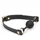     Liebe Seele Black Organosilicon Ball Gag,   4,3 