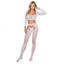 ��� � �������� � �������� Softline Bodystocking 2078, white � One Size