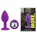 ����������� �������� ������ EGZO Silicone Purple Round Plug Clear S, ����������, 7 � 2,8 ��