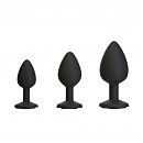 ����� ����������� �������� ������ BMS Roses Til Dawn Silicone Anal Plug Kit Starter Kit Black