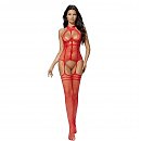 ����������� �������� ����������� Softline Bodystocking 2054 red One Size, �������