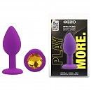 ���������� �������� ������ � ���������� EGZO Silicone Purple Round Plug, 7 � 2,8 ��