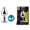 ������������� �������� ������ � ���������� EGZO Silver Round Plug size M, 8,2 � 3,4 ��