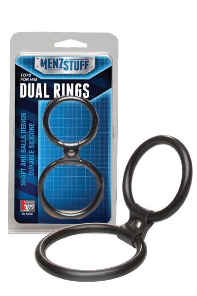  MENZSTUFF DUAL RINGS BLACK