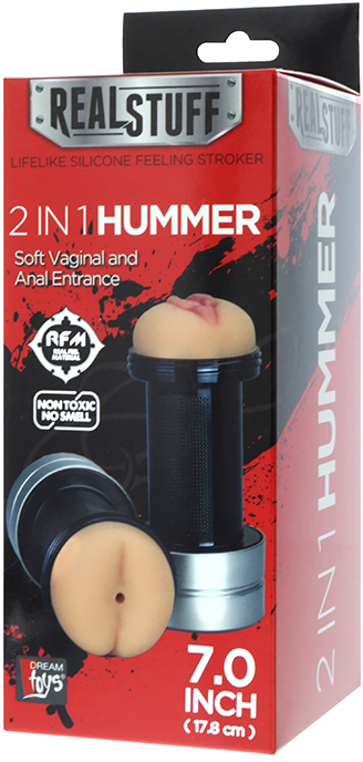 - REALISTX 2 IN 1 HUMMER  ANUS & VAGINA, 17.8  5.5 