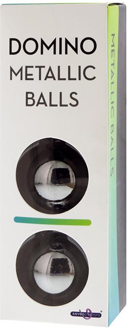   DOMINO METALLIC BALLS -CHROME BLACK, 3 