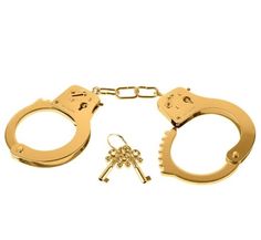  Fetish Fantasy Gold Metal Cuffs