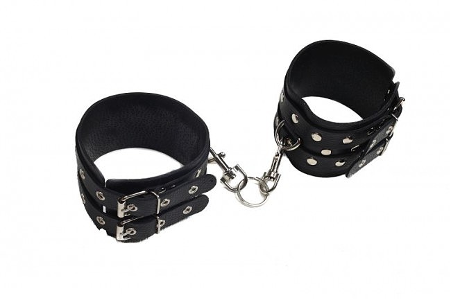  Leather Double Fix Leg Cuffs