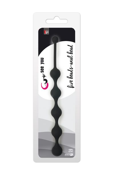   SEE YOU FIVE BEADS ANAL BLACK 