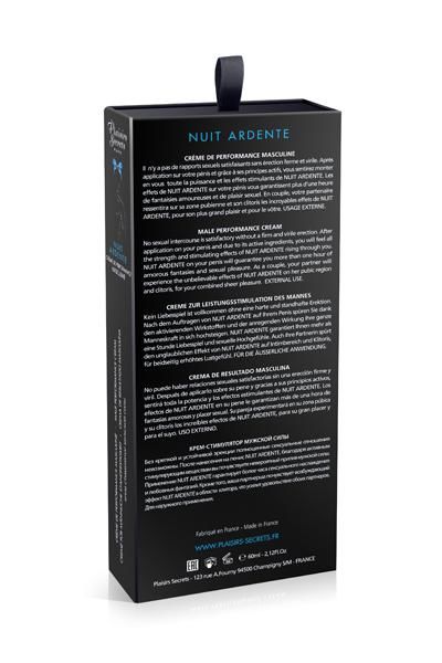    Plaisirs Secrets Male Performance Cream Nuit Ardente
