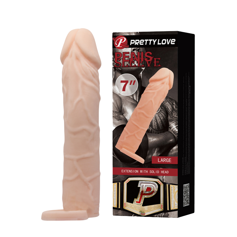   Pretty Love Penis Sleeve Large Flesh, 18  3,6 