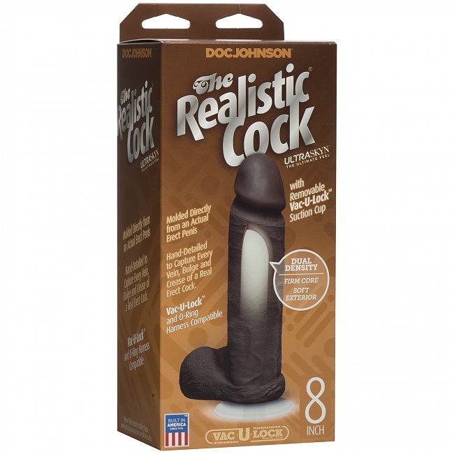   Doc Johnson The Realistic Cock 8 inch, 23  5 