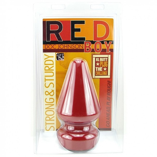   Doc Johnson Red Boy — The Challenge Butt Plug