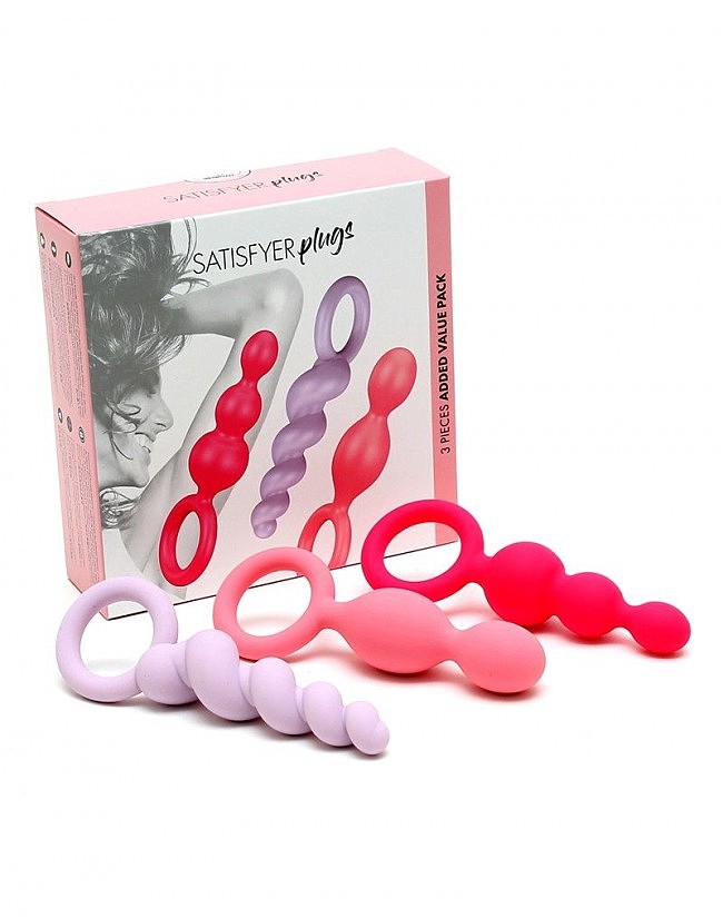     Satisfyer Plugs colored (set of 3)