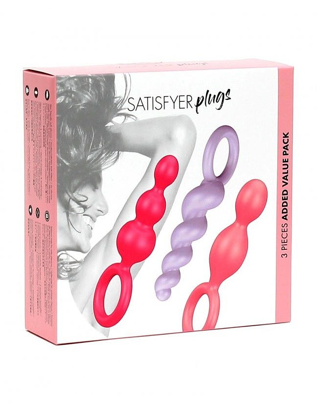     Satisfyer Plugs colored (set of 3)