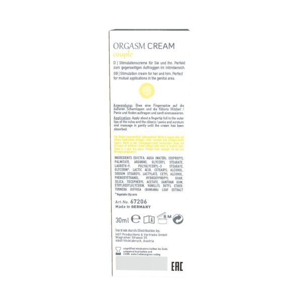     Shiatsu Orgasm Cream, 30 