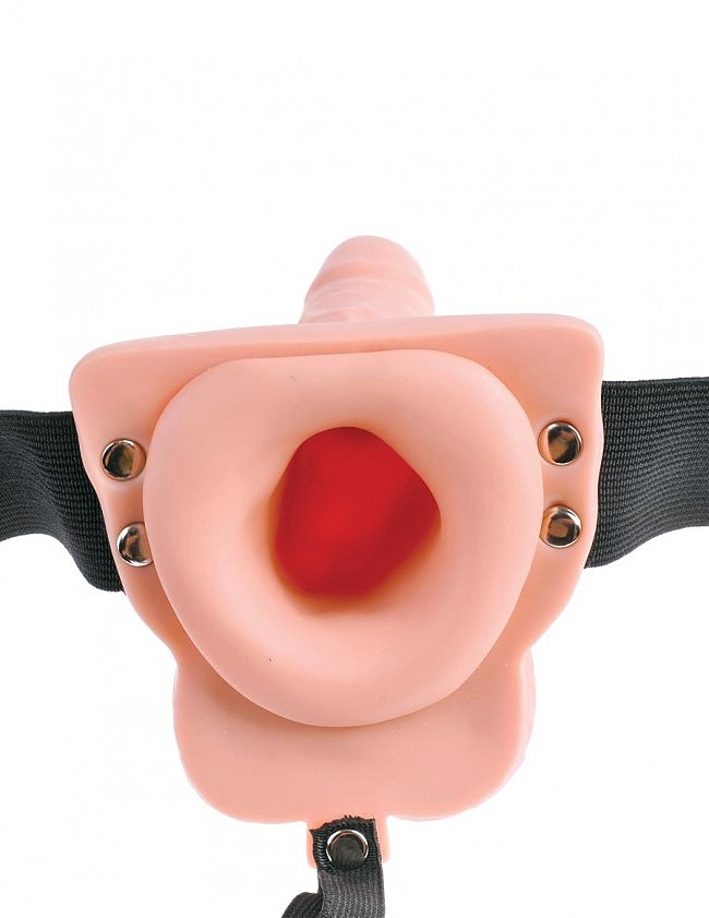 Fetish Fantasy 6 Hollow Rechargeable Strap-on with Balls        , 17,55 