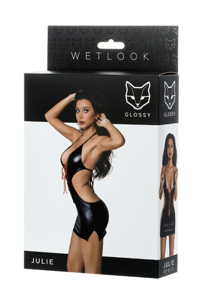   Glossy Shiny Wetlook dress