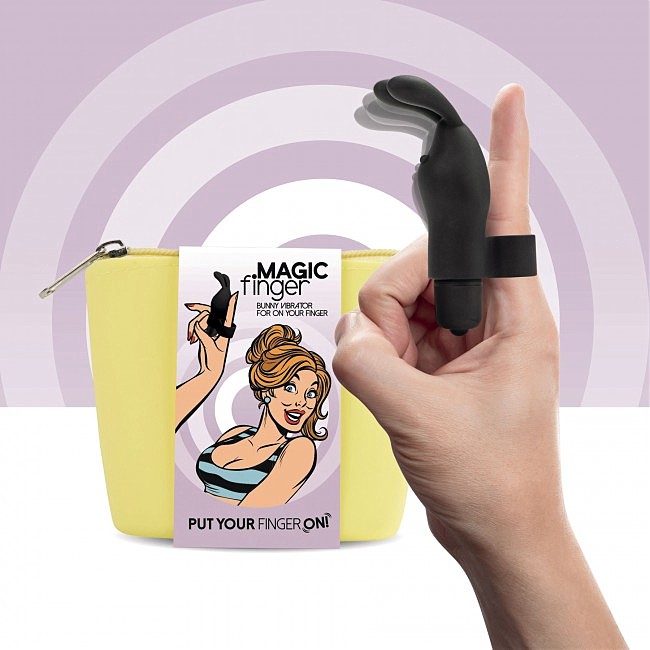 FeelzToys Magic Finger Vibrator Black