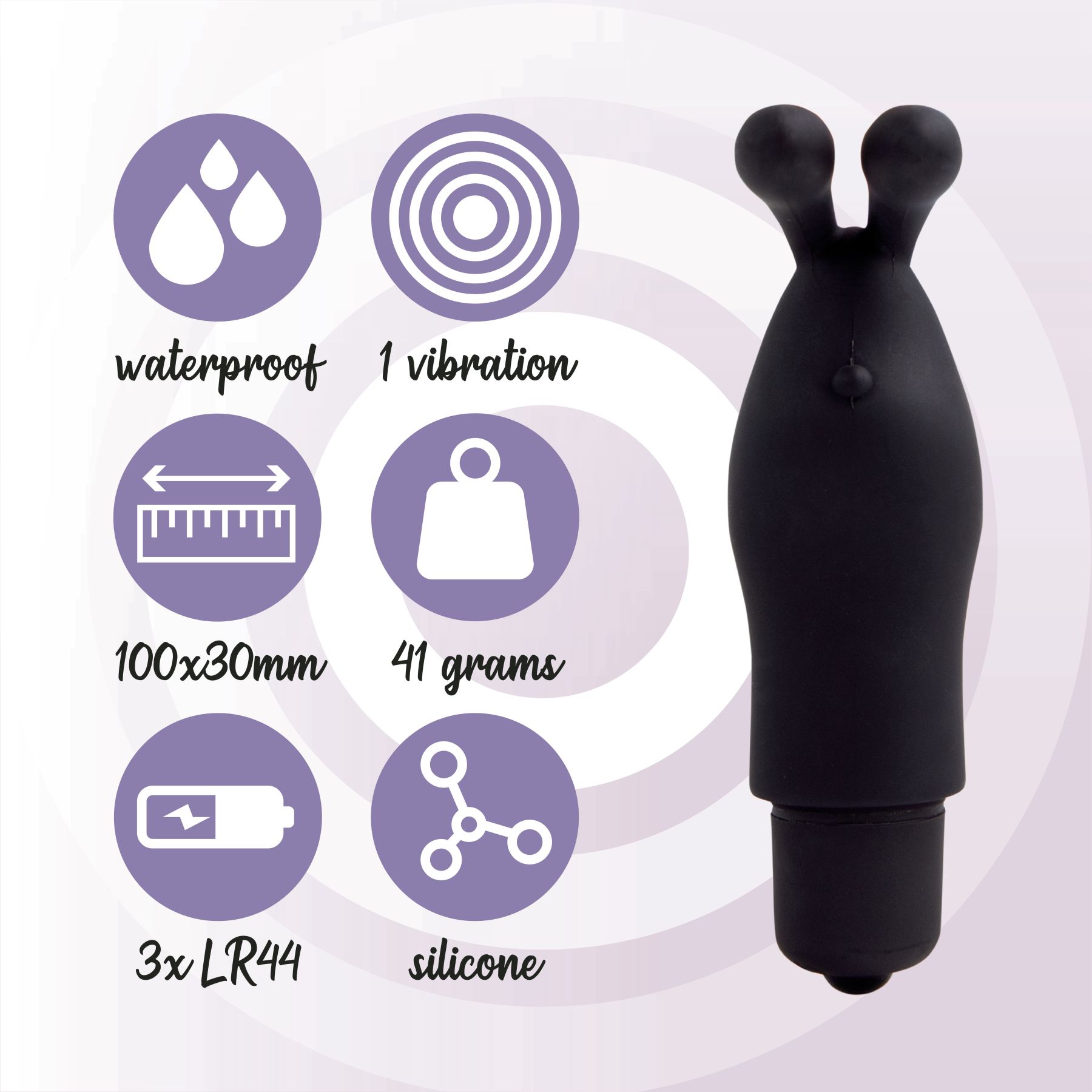 FeelzToys Magic Finger Vibrator Black