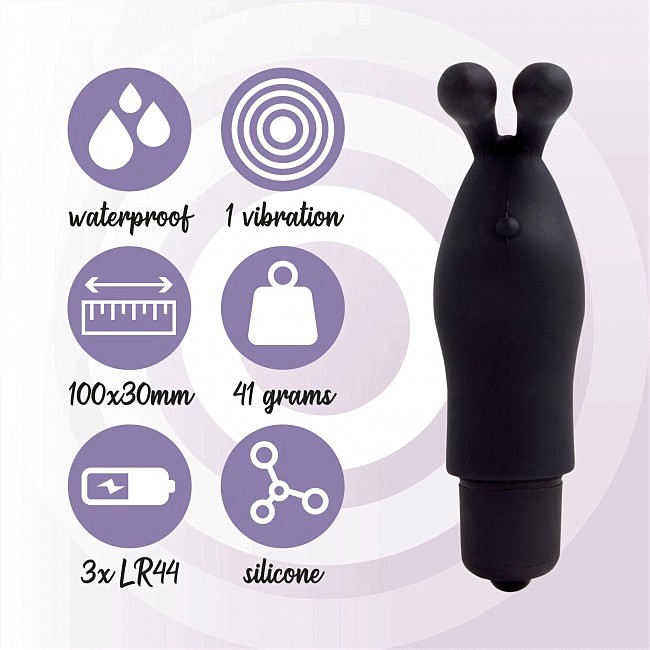 FeelzToys Magic Finger Vibrator Black