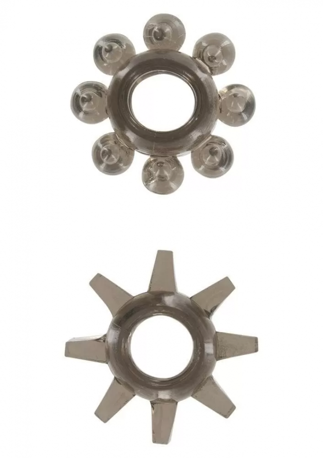 POWER STRETCHY RINGS BLACK 2PC