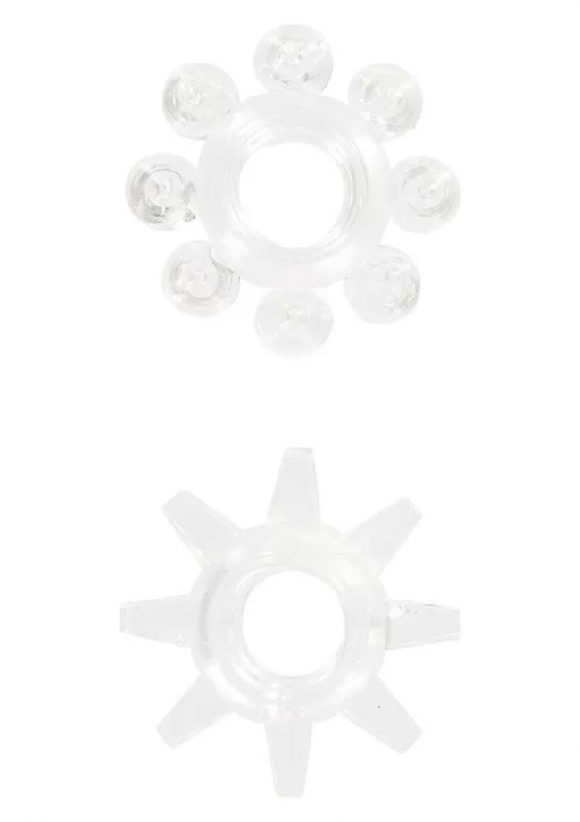 POWER STRETCHY RINGS BLACK 2PC