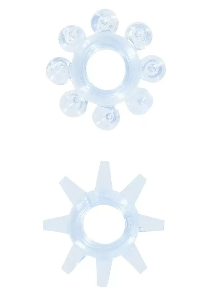 POWER STRETCHY RINGS BLACK 2PC