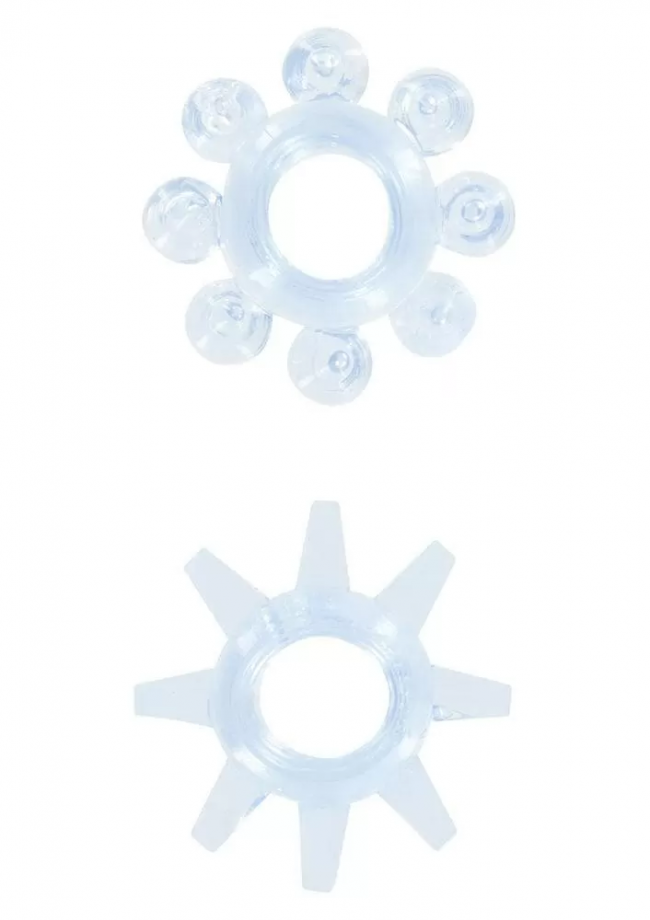 POWER STRETCHY RINGS BLACK 2PC
