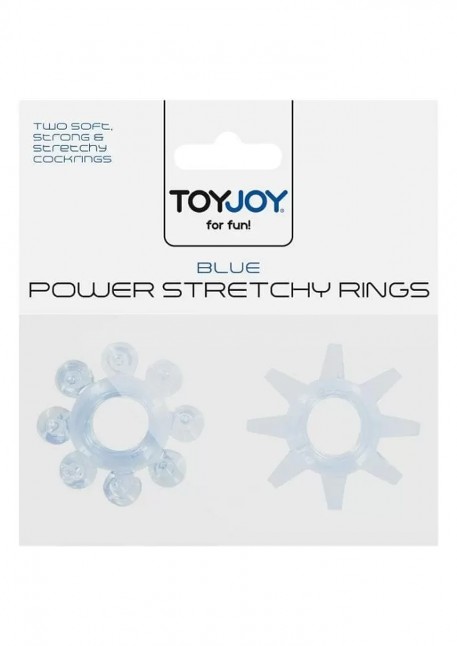 POWER STRETCHY RINGS BLACK 2PC