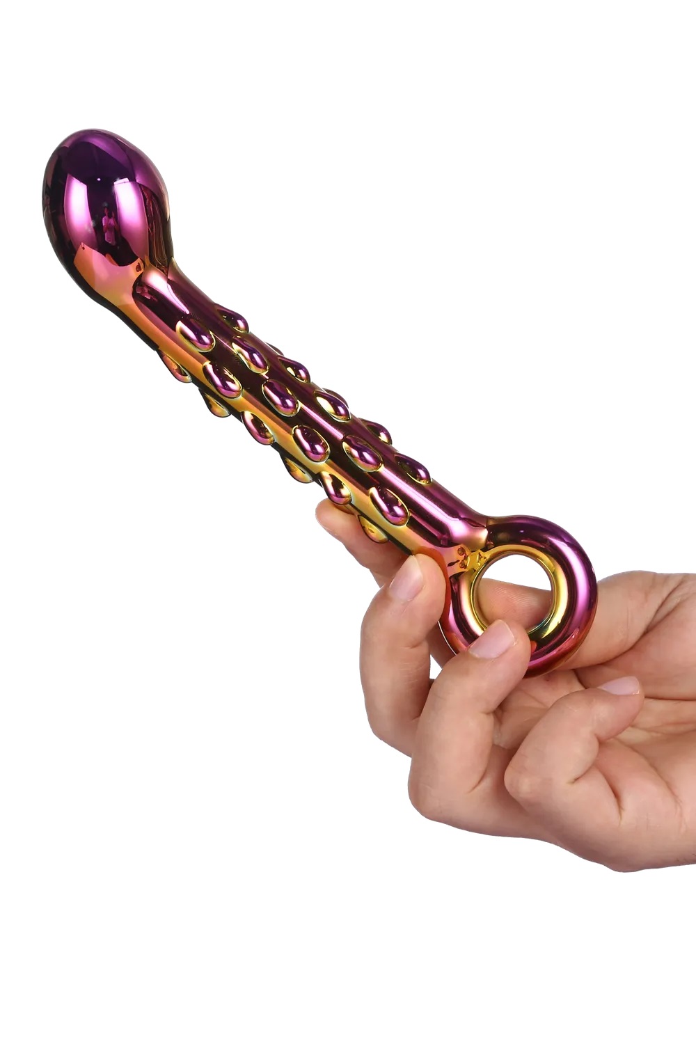 DT21833 ���������� ������������� Dream Toys GLAMOUR GLASS RIBBED G-SPOT DILDO