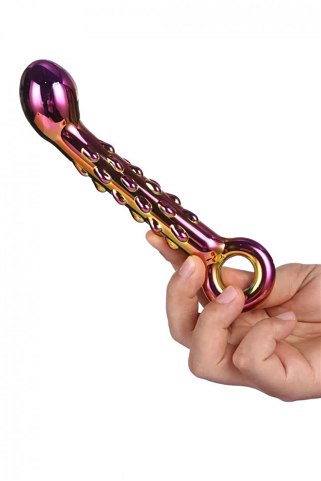 DT21833 ���������� ������������� Dream Toys GLAMOUR GLASS RIBBED G-SPOT DILDO