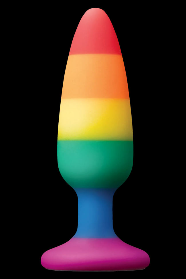    COLOURFUL LOVE RAINBOW ANAL PLUG MEDIUM