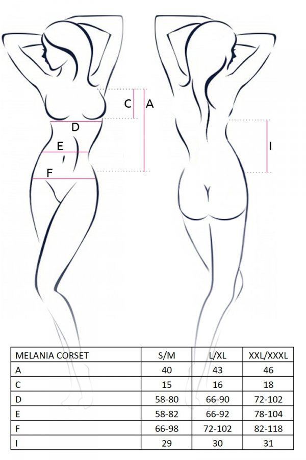MELANIA CORSET black