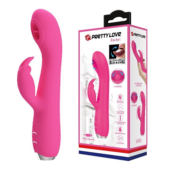 Pretty Love Rachel Licking Vibrator