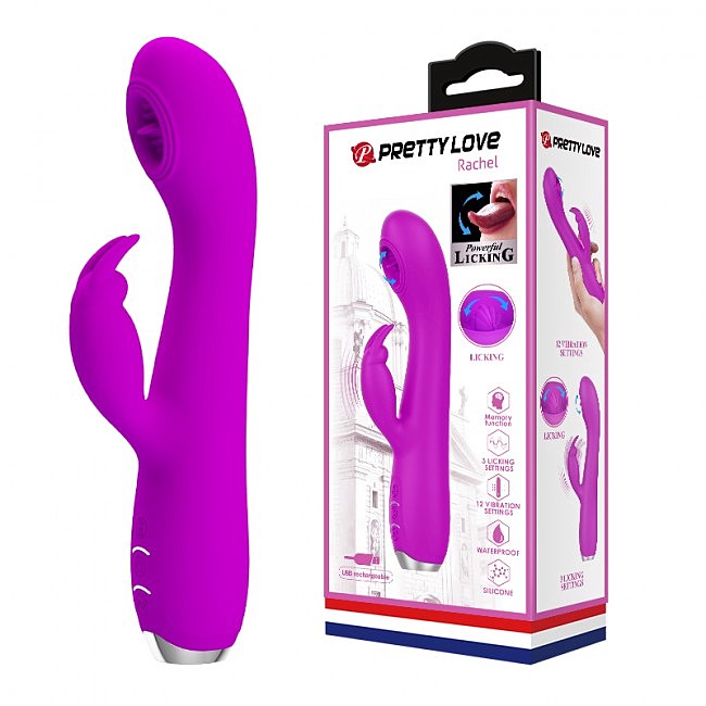 Pretty Love Rachel Licking Vibrator
