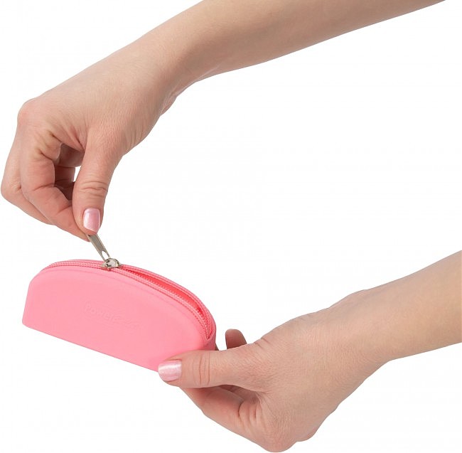    - PowerBullet  Silicone Zippered Bag Pink