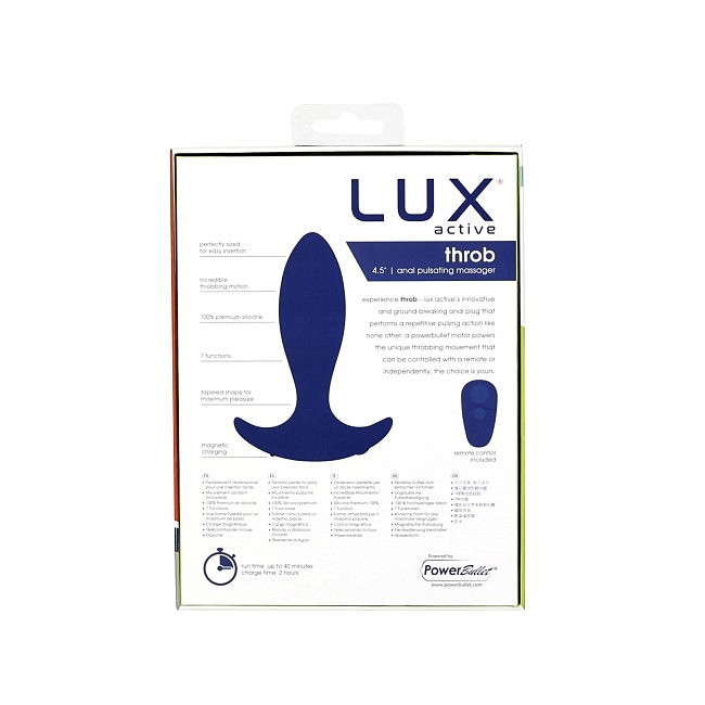  - Lux Active  Throb  Anal Pulsating Massager,  
