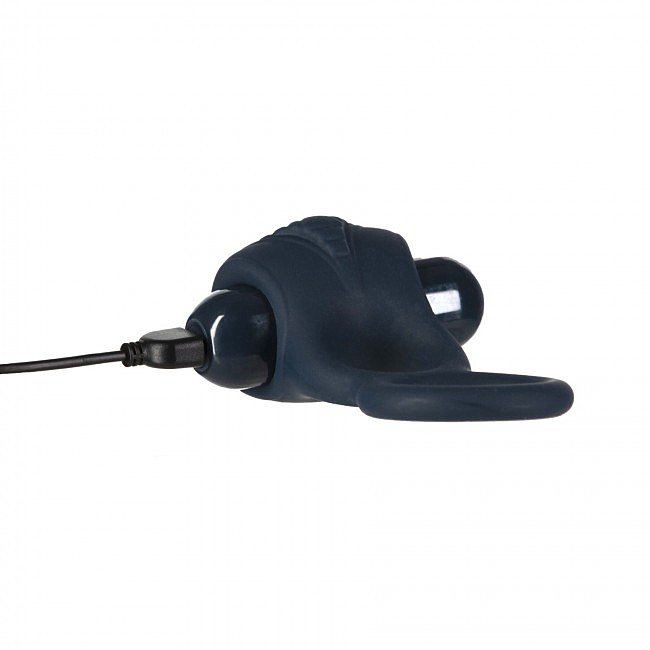    Lux Active  Triad  Vibrating Dual Cock Ring,     
