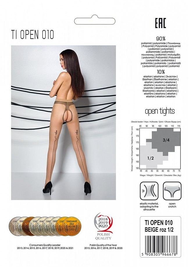      Passion TIOPEN 010 beige 1/2 (20 den),  