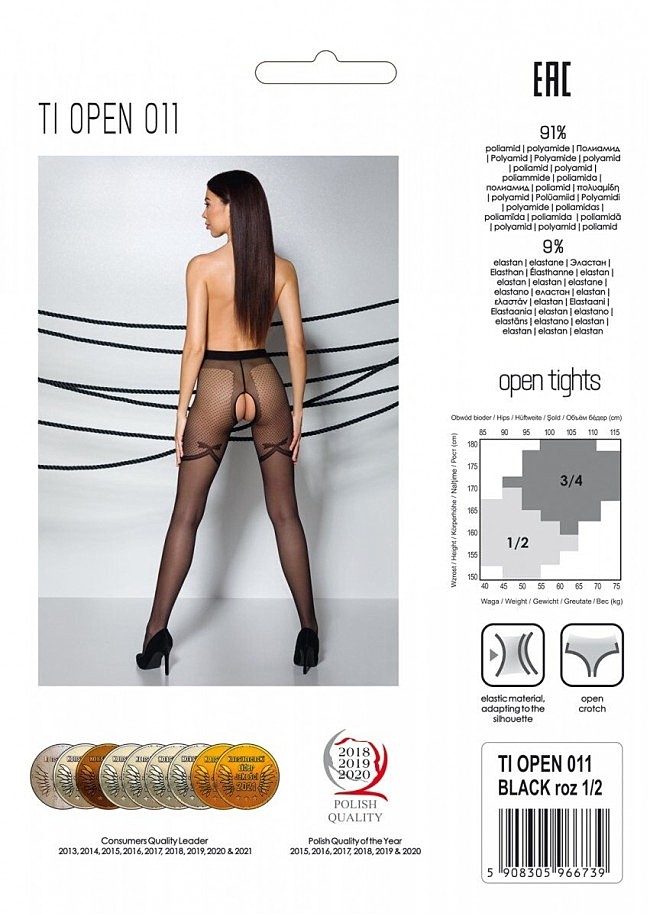      Passion Tiopen 011 black 1/2 (20 den),   