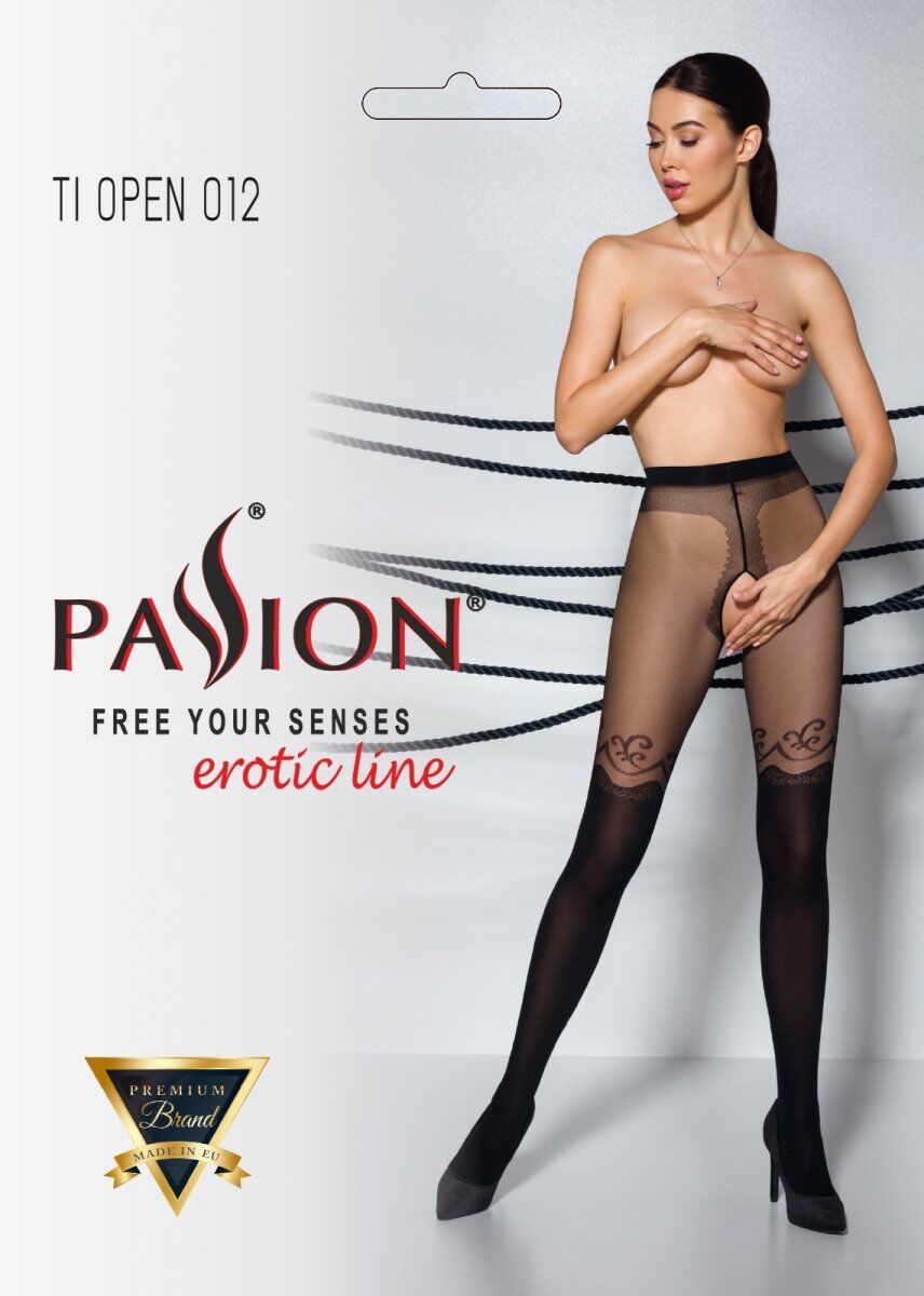     Passion Tiopen 012 black 1/2 (20/40 den),  