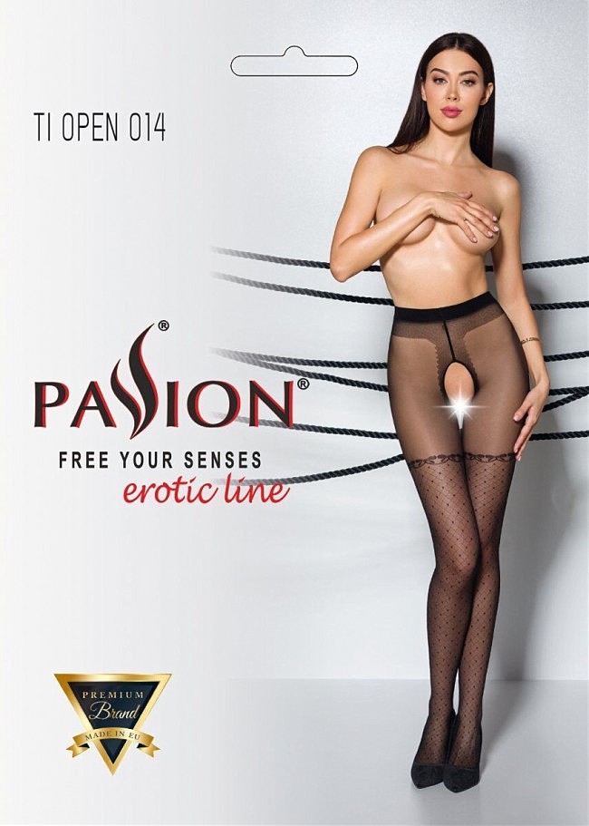     Passion TIOPEN 014 black 1/2 (20 den),  