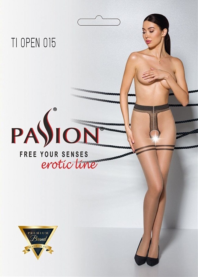       Passion Tiopen 015 beige 1/2 (20 den),  
