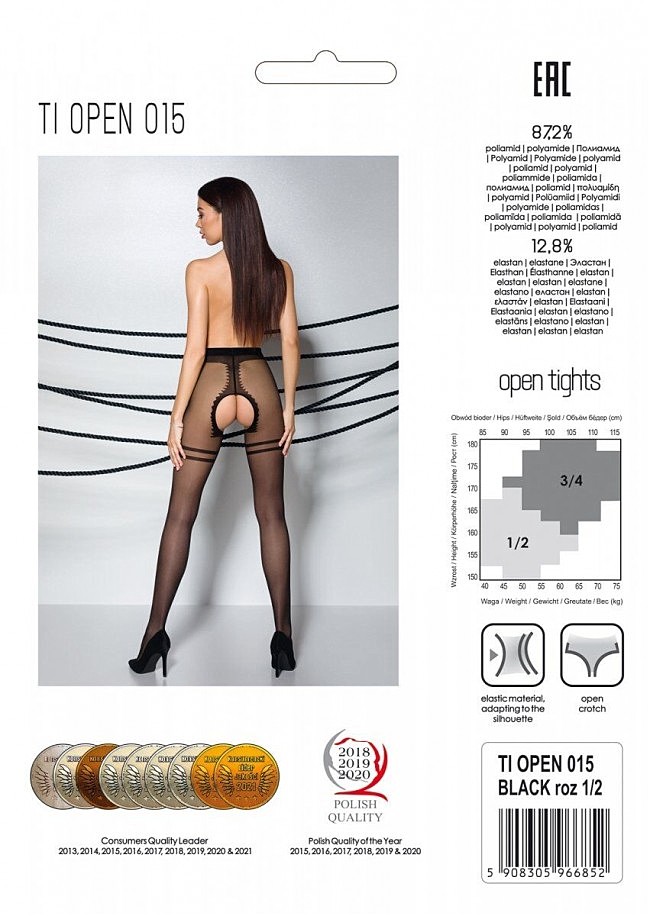     Passion TIOPEN 015 black 1/2 (20 den),   