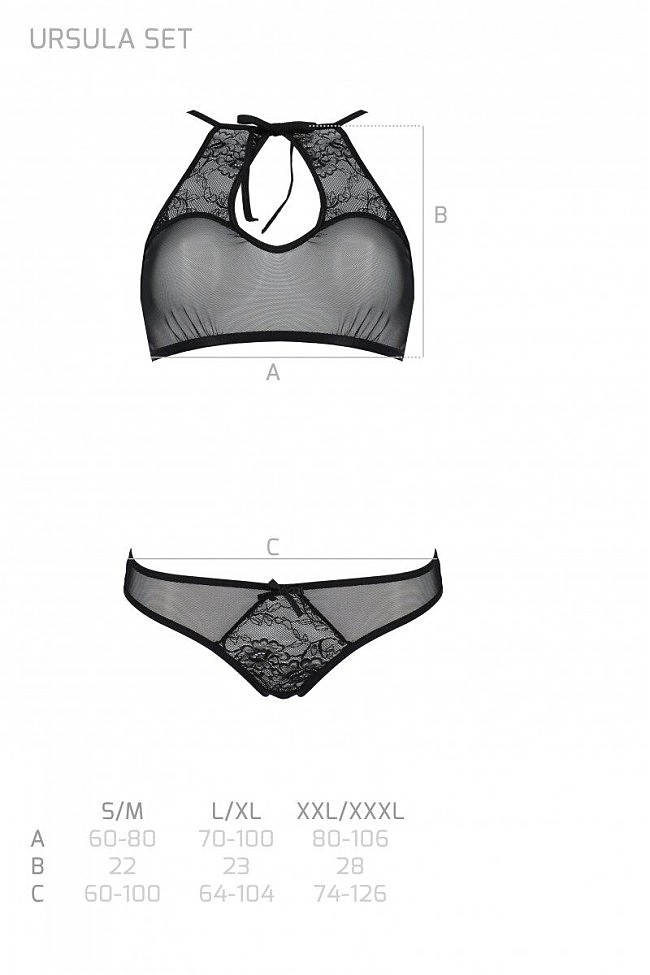  Passion URSULA SET black: ,       