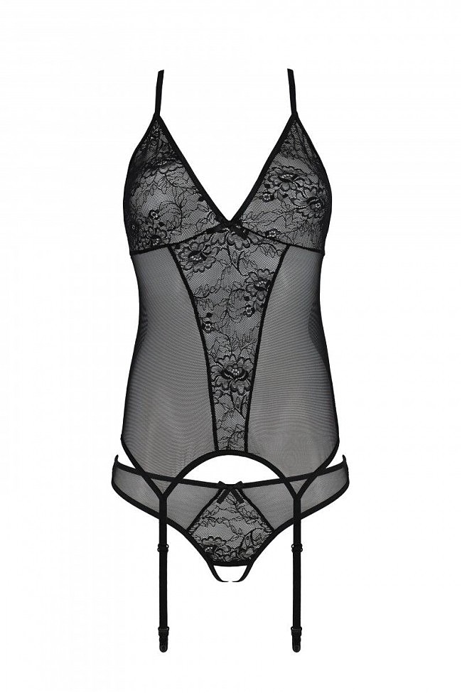  Passion Ursula Corset black,  ,       