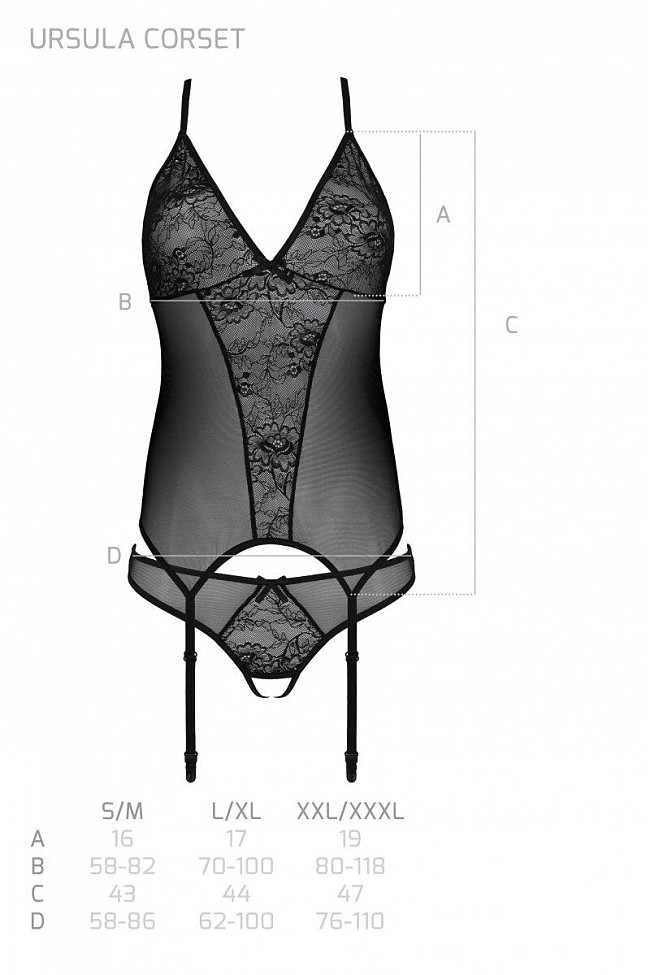  Passion Ursula Corset white,  ,       